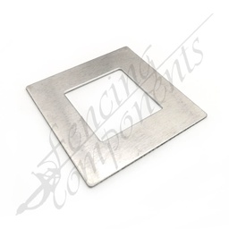 [4306NC] Aluminium Base Post Cover 50x50 FLAT (Mill Finished)