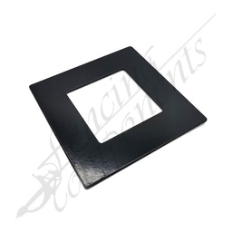 [4306BLK] Aluminium Post Base Cover 50x50 FLAT (Black)