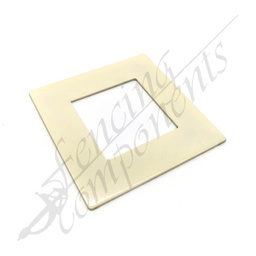 [4306PRI] Aluminium Base Post Cover 50x50 FLAT (Primrose/ Domain)