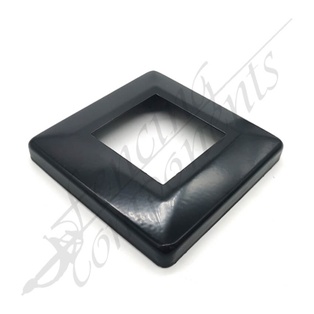 Aluminium Base Post Cover 50x50 Stamped (Satin Black)