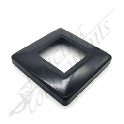 [4308BLK] Aluminium Base Post Cover 50x50 Stamped (Satin Black)