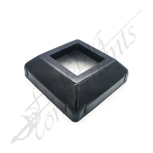 Post Base Cover 50x50 Peak Style Gal Steel (Satin Black)