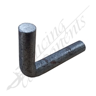 Round Angle Bracket dia13x50x72mm (Black Steel)