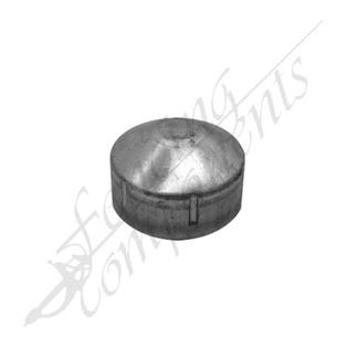 40NB Steel Round Cap Pre-Galv (Inner Ø 49mm)