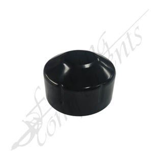 50NB Steel Round Cap Pre-Galv (Inner Ø 61mm)(Black)