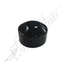 [6004BLK] 50NB Steel Round Cap Pre-Galv (Outer Ø 60.3mm)(Black)