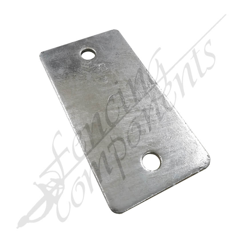 2 Hole Flat Plate 137x73x5mm Galvanized Steel
