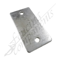 [8001] 2 Hole Flat Plate 137x73x5mm Galvanized Steel