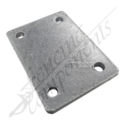 [8002A] 4 Hole Flat Plate 137x100x10mm Galvanized Steel