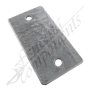 2 Hole Flat Plate 137x73x5mm Zinc Plate Steel