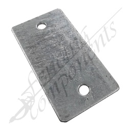 [8003] 2 Hole Flat Plate 137x73x5mm Zinc Plate Steel