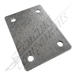 [8004] 4 hole Flat Plate137x100x5mm Zinc Plate Steel