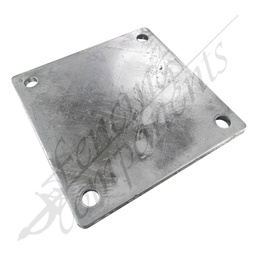 [8012] 4 Hole Flat Plate 200x200x10mm Galvanized Steel (4H20020010-HDG 8012/8013 )