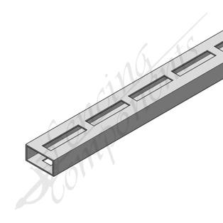 Alu Double Punched 50x25 1.6mm 65x16 12mm Gap 6m (Slat Style)