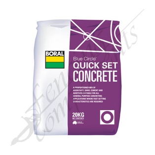 Boral (PURPLE BAG) Quick Set Concrete Mix 20kg (72/Pallet)