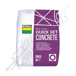 [CON001] Boral (PURPLE BAG) Quick Set Concrete 20kg (72/Pallet)
