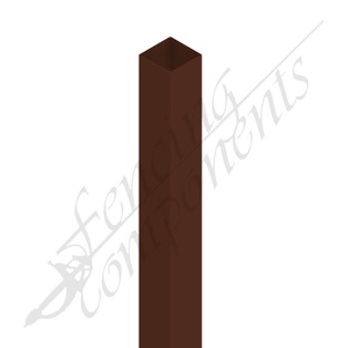 50x50x2400 - 1.6mm - Steel Post (Boundary/ Bowral Brown)