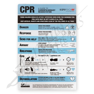Safetech Pool Safety Sign / CPR Chart