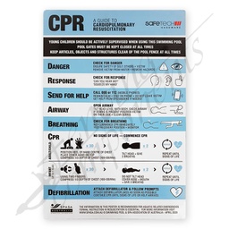 [ST-CPR] Safetech Aluminium Pool Safety Sign / CPR Chart