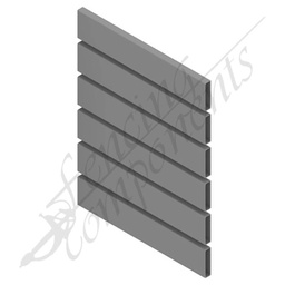 [AP65166514GRE] ModuSlat© Aluminium Slat 65x16x1.4mm 6.5m - Woodland Grey