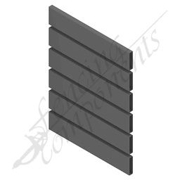 [AP65166514MON] Monument/ Gunmetal Grey/ Monolith Slat 65x16x1.4mm 6.5m
