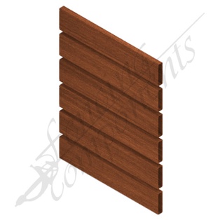 ModuSlat© Aluminium Slat 65x16x1.4mm 6.5m - Timber Look (Dark Cedar)