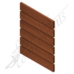 [AP65166514TIM] ModuSlat© Aluminium Slat 65x16x1.4mm 6.5m - Timber Look (Dark Cedar)