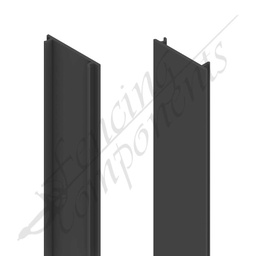 [ASBLKSI50] ModuSlat© Aluminium Screen Infill 5m - Satin Black