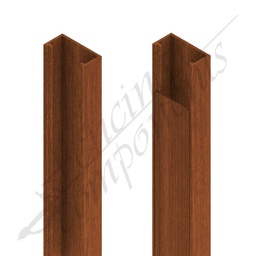 [ASTIMSB50] ModuSlat© Aluminium Screen Brace 5m - Timber Look (Dark Cedar)