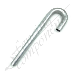 180 Degree Elbow Bend for 40mm Tube 300mm Ext. - Aluminium