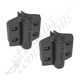 D&D Truclose® Series 3 - Heavy Duty Self Closing Hinges for Round Post Gate Frame 35 & 41mm [PAIR]