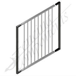 [FPABLK-GateConverter-1200] Flat Top Aluminium Panel to Gate Kit Converter 1200H - Black [PAIR]
