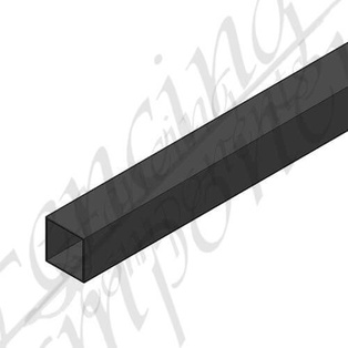Satin Black Aluminium Post 50x50x7320 2mm